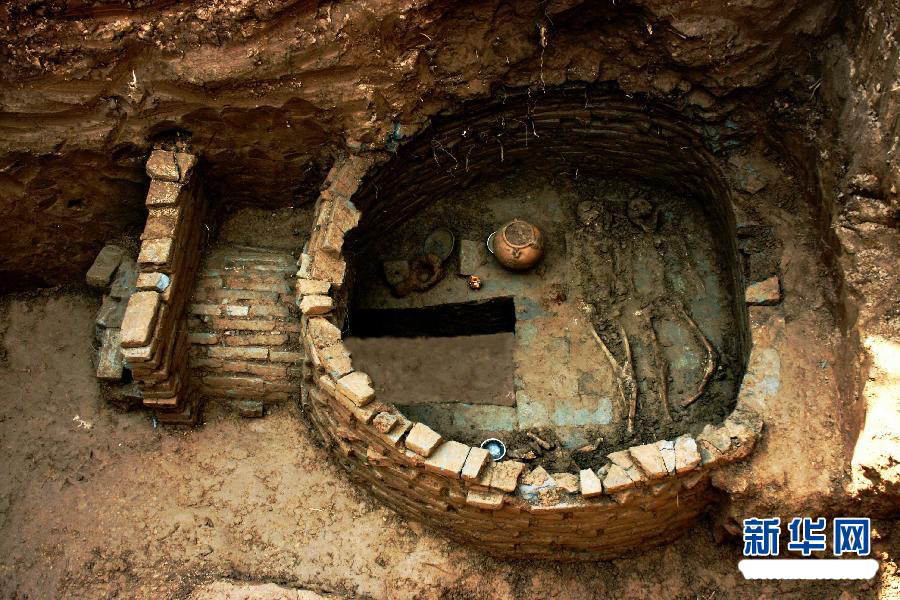 河北献县发现一座反映唐代人富足生活的古墓(组图)