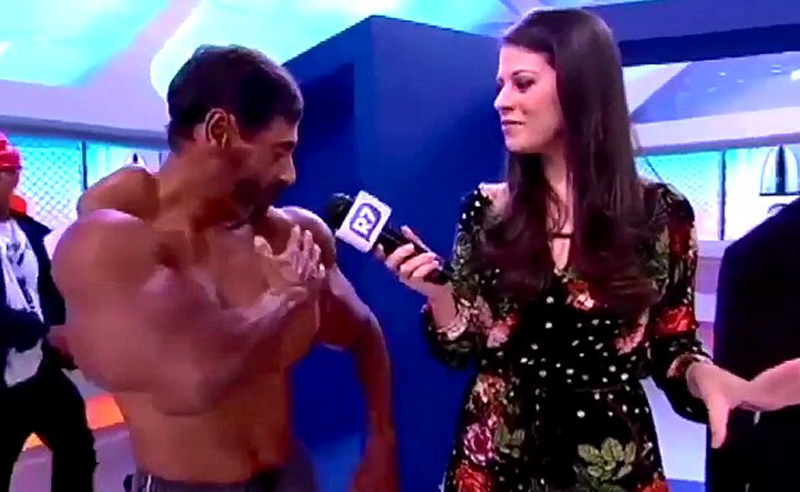 葡萄牙男子注射药物塑造健美肌肉 上电视秀身