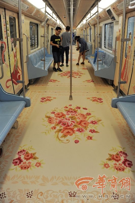 西安地铁丝路文化专列带你玩穿越 - 中国网要闻