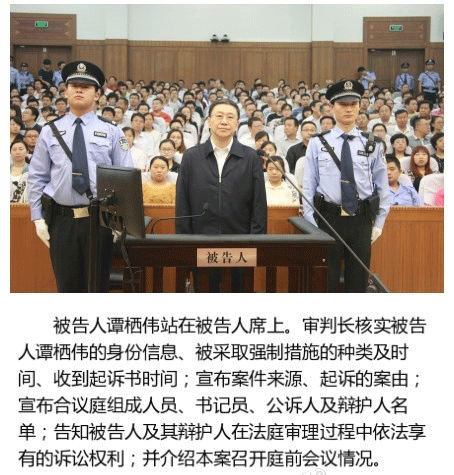 重庆市人大常委会原副主任谭栖伟被控受贿1143万余元案开庭