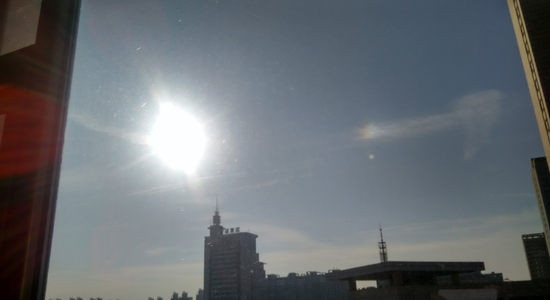 濱州拍客：濱州驚現“彩雲追日” 天氣格外晴朗