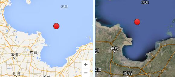 渤海海域3.0級地震