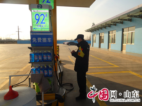 濱州博興城東派出所對油氣站進行突擊檢查