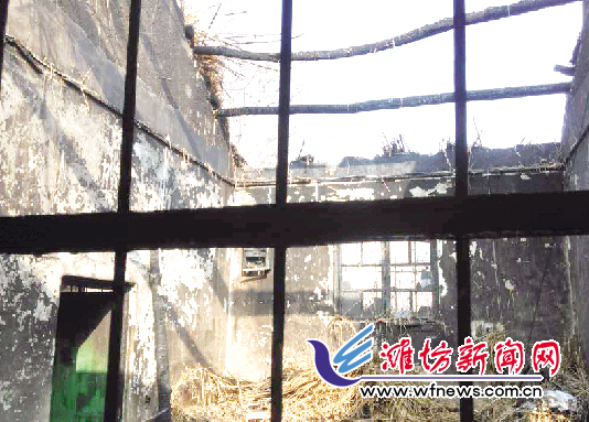 潍坊昌乐李安明家被大火烧毁 村委村民伸援手不到十天房修好