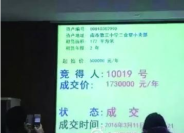 中學小賣部經營權競拍 年租金174萬元需保證每天4萬元營業額