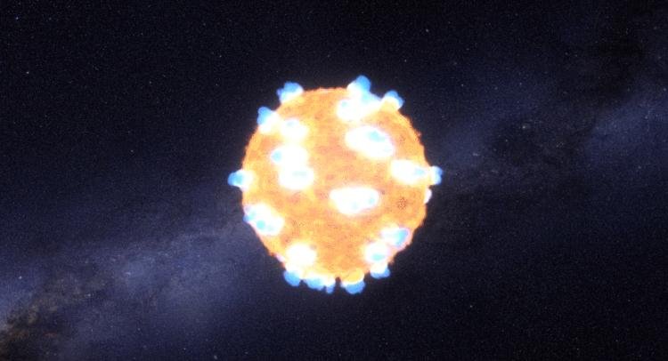 恒星爆炸画面捕捉 12亿光年以外的恒星爆炸持续20分钟（组图）