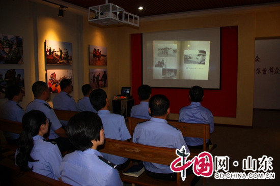 濱州北海公安分局組織全體黨員參觀“渤海第一哨”