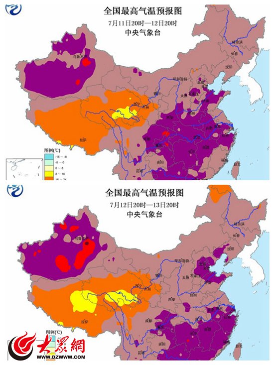 高溫又有“新姿勢” 未來2天半個山東都要熱“紫”了