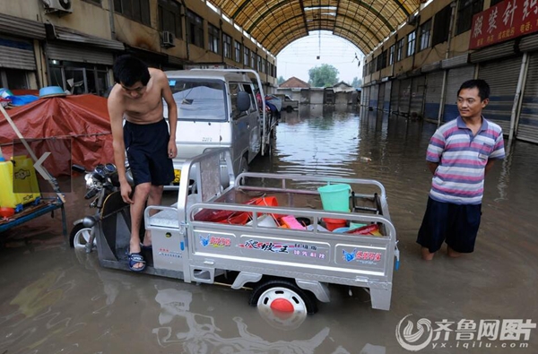 2012年7月30日至31日，濟南商河遭遇特大暴雨。（資料圖 齊魯網記者 于鵬/攝）