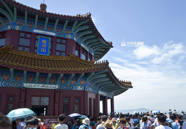 雨後 
島城 
又現“青島藍” 
棧橋 
一線 
顏值 
爆表