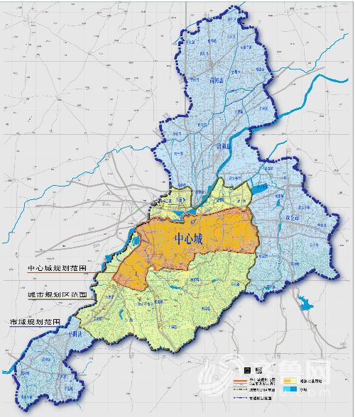 濟南城市規劃區範圍圖