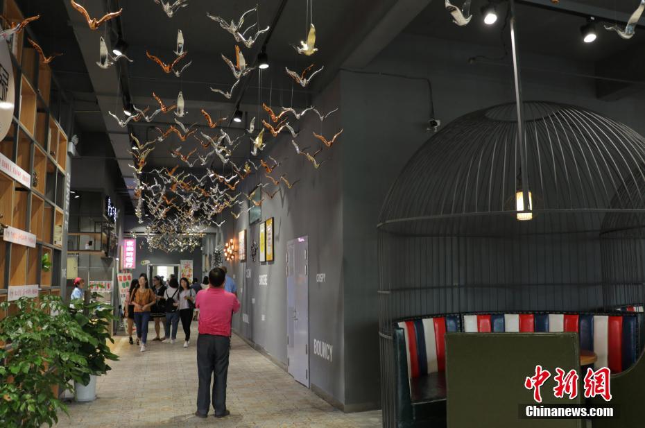 浙江杭州現超高顏值大學食堂 “工業風”+“飛鳥”吸睛（組圖）