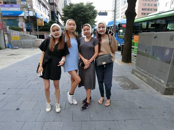 網紅組團整容！4姐妹頂“豬頭臉”上街