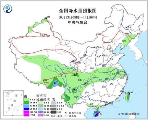 海南島等地有中到大雨北方將有中等強度冷空氣