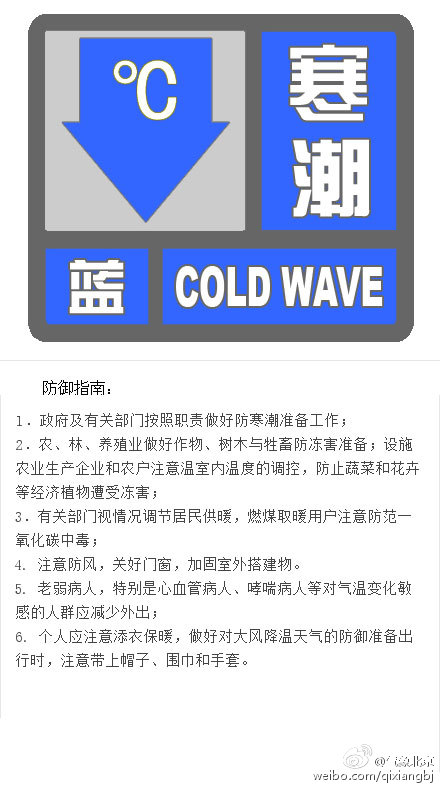 北京發佈寒潮藍色預警信號平原地區將降至-10℃