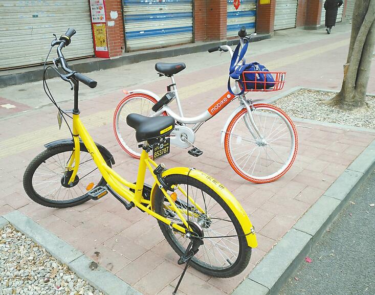 濟南摩拜單車每天被騎近萬次 “紅黃綠”集結大戰街頭