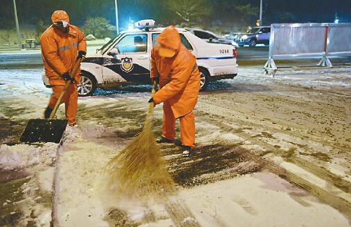 濟南迎立春後首場降雪 發佈暴雪、道路結冰雙預警