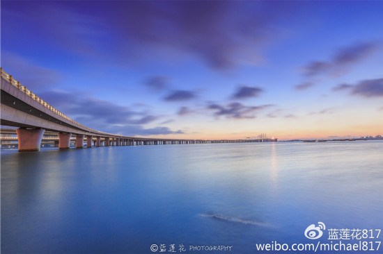 實拍膠州灣大橋絕美瞬間，這個視角你一定沒見過！