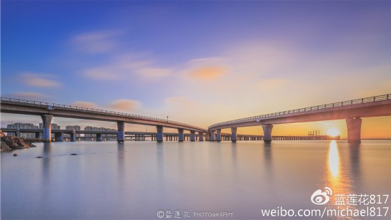 實拍膠州灣大橋絕美瞬間，這個視角你一定沒見過！