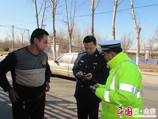 滨州阳信：交警与路政联合开展执法专项行动