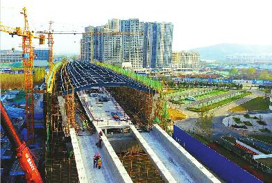 R1線前大彥站主體完工 將是濟南軌道交通最早建成車站