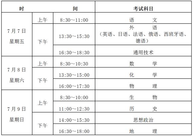 干货!贵州省高中会考安排详细时间全在这儿