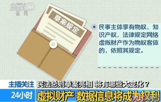 網路虛擬財産正式受立法保護 網遊財産亦在內