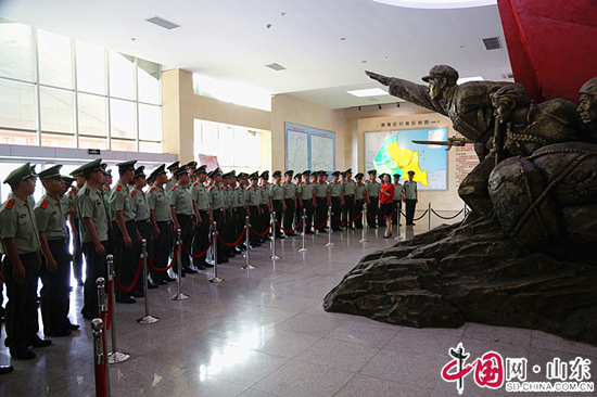 武警滨州支队举行红色教育基地揭牌仪式（组图）