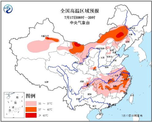 北方高溫再發力 南方“桑拿”蒸一週