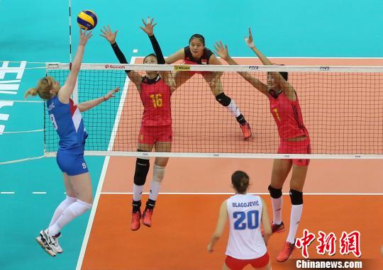 世界女排大獎賽中國隊不敵塞爾維亞無緣銅牌