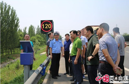 湖南省高速公路交通警察局一行到滨州观摩交流