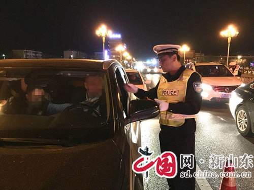 淄博公安交警“鐵拳三號” 查處交通違法行為2935起