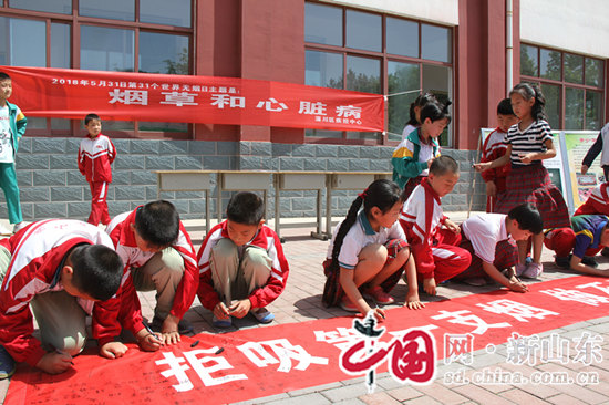 “做不吸煙的新一代” 淄川區疾控中心控煙宣傳走進校園