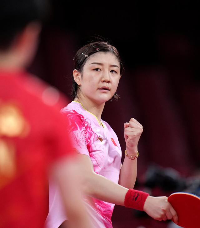 7月29日，陳夢在比賽中得分後慶祝。