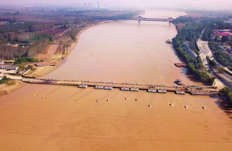 黄河防汛形势趋于稳定 泺口浮桥恢复通行