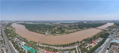 黃河山東段今年以來最大流量過境濟南